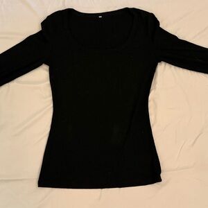Amazon Essential Black Long Sleeve Tee
